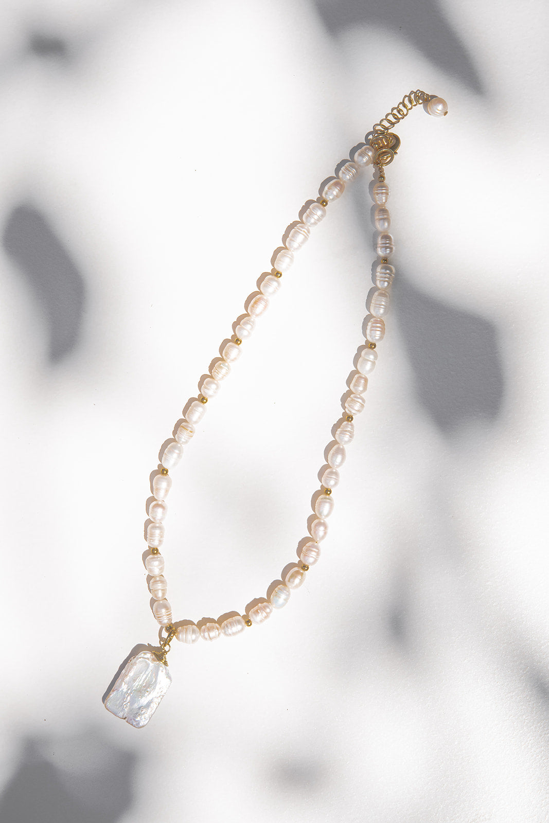 Keshi Pearl Pendant Necklace