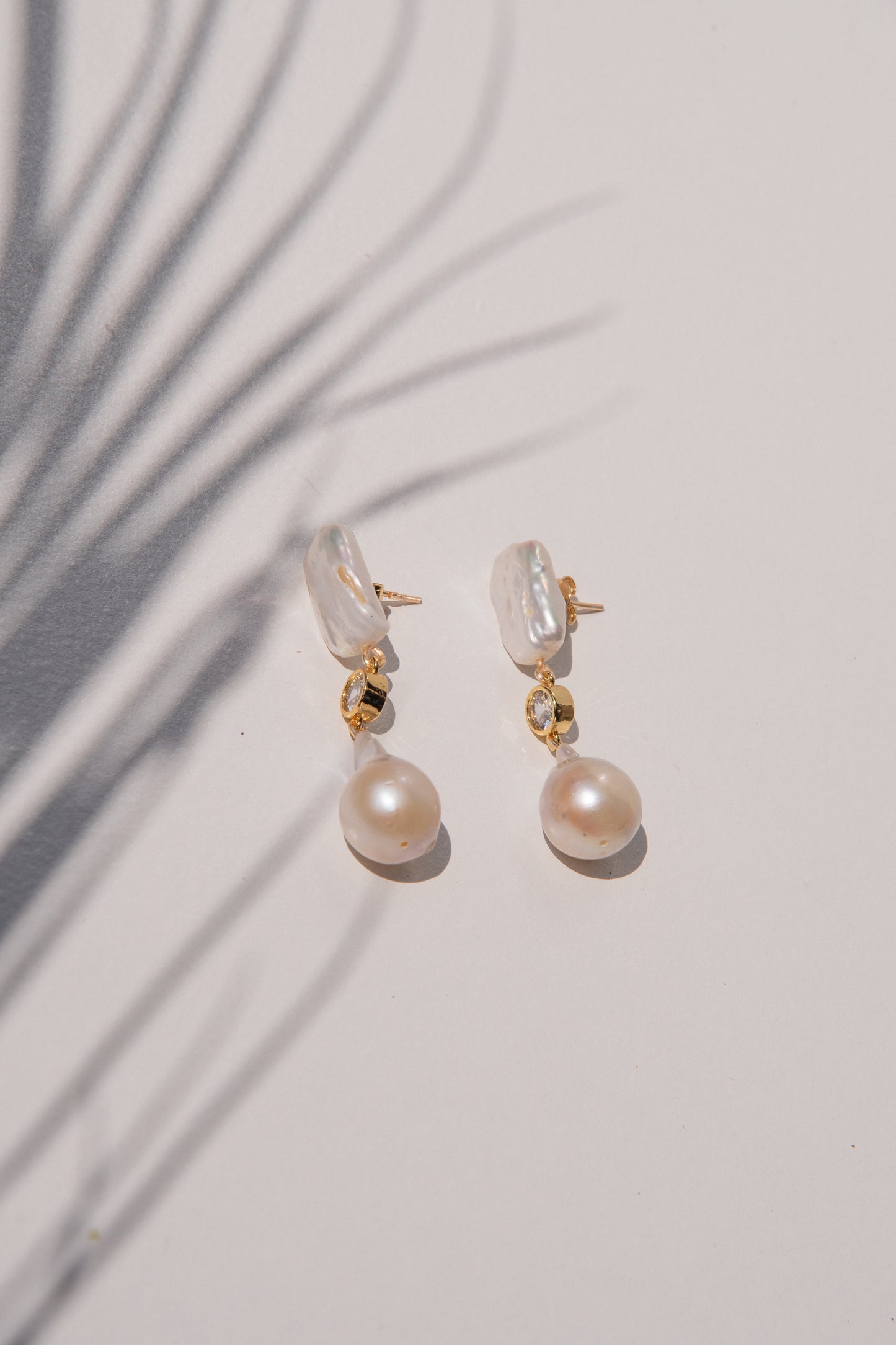 Lovely Keshi Pearl Earrings