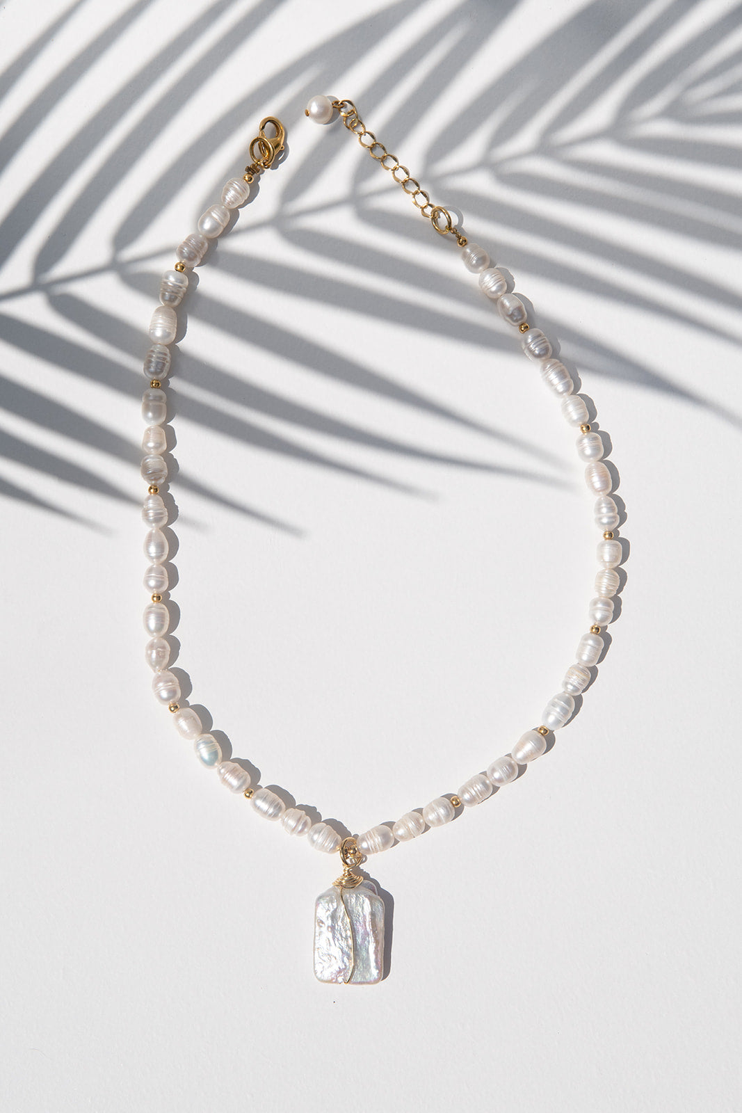 Keshi Pearl Pendant Necklace