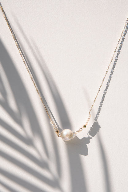 Single Keshi Pearl Necklace