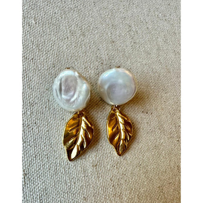 Golden Leaf Earrings